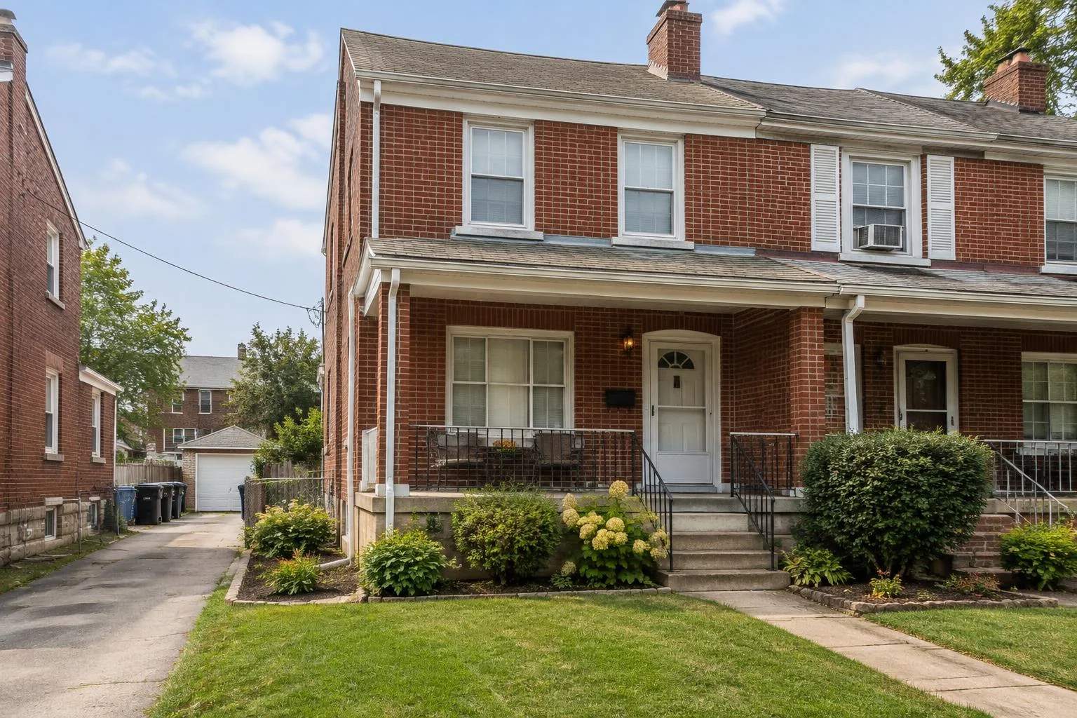 Attainable brick twin starter home in a Delaware County neighborhood