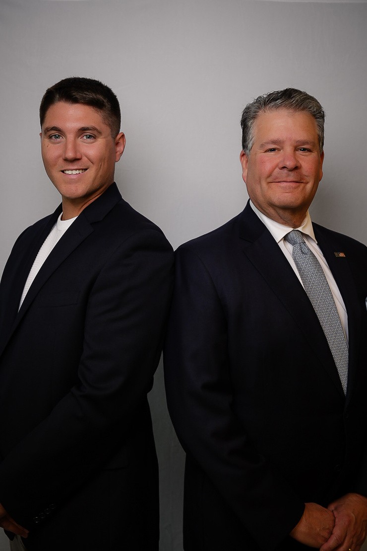 Tom Fior with his father, who has helped buyers and sellers across Philadelphia and Delaware County for nearly 40 years